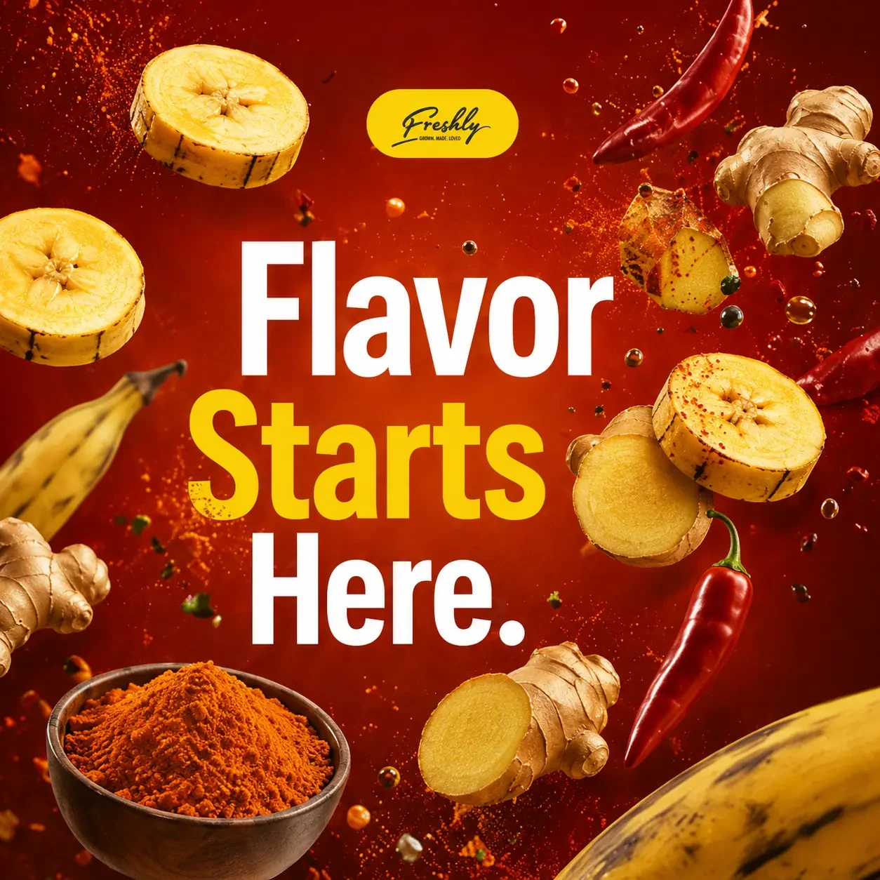 Flavor Starts Here — ingredient-led ad