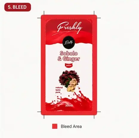 Freshly bleed area