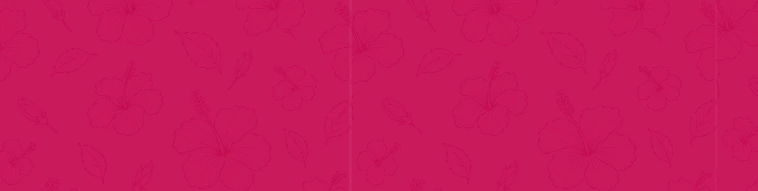 Laveeda magenta hibiscus line-art pattern panel