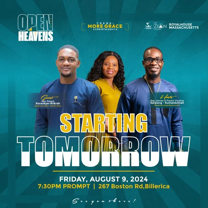 Starting Tomorrow flyer for Friday, August 9, 2024 at 7:30 PM