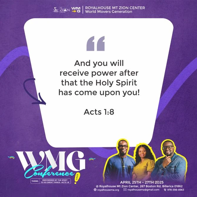Theme scripture slide quoting Acts 1:8